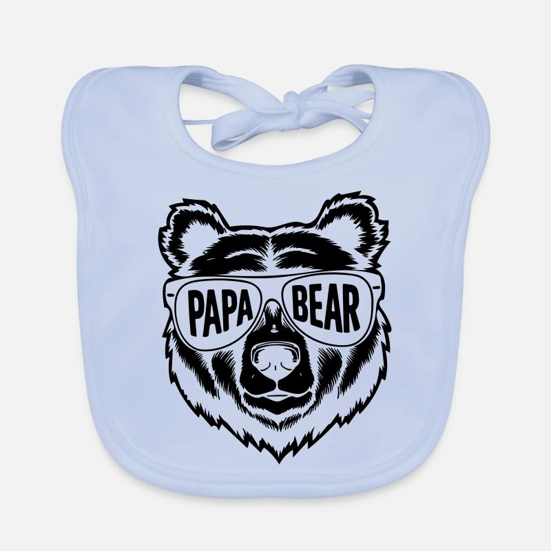 papa ours Bavoir bio Bébé