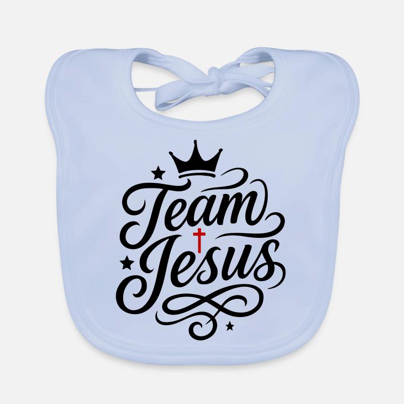 Team Jesus Christlich Spruch Baby Bio-Lätzchen