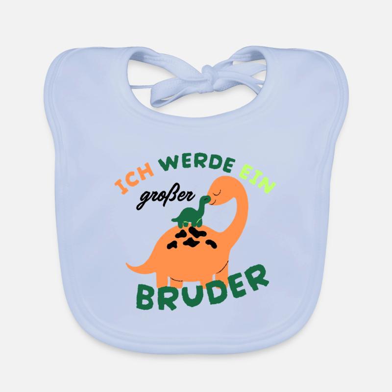 Ich werde ein großer Bruder Baby Bio-Lätzchen