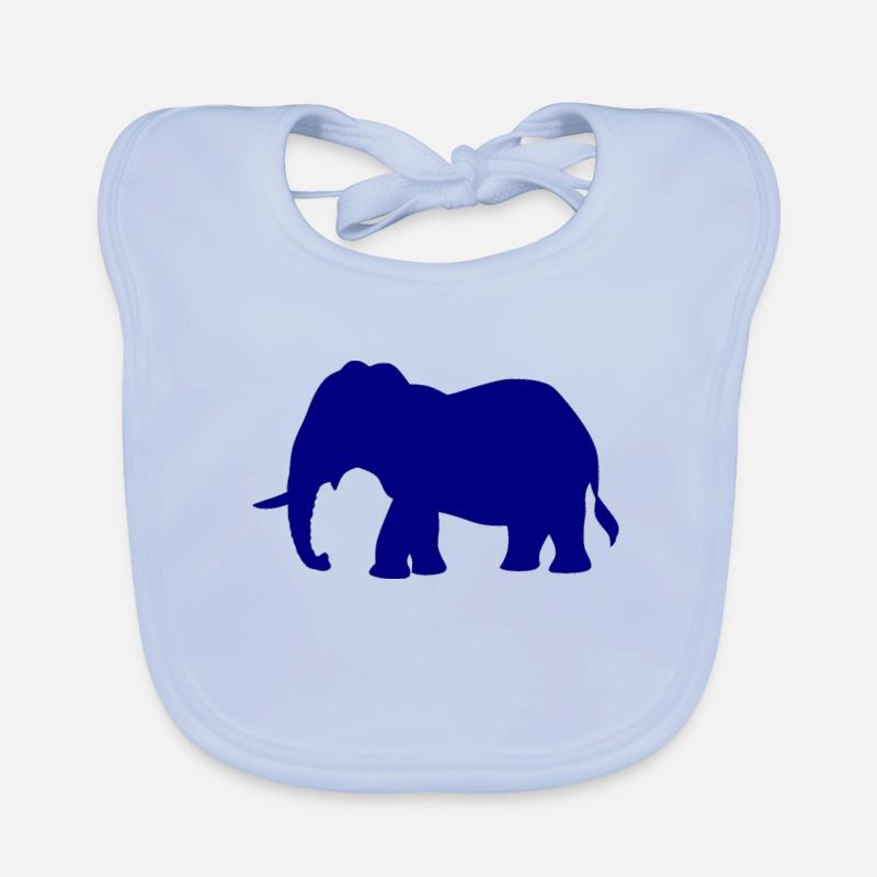 Éléphant Bavoir bio Bébé