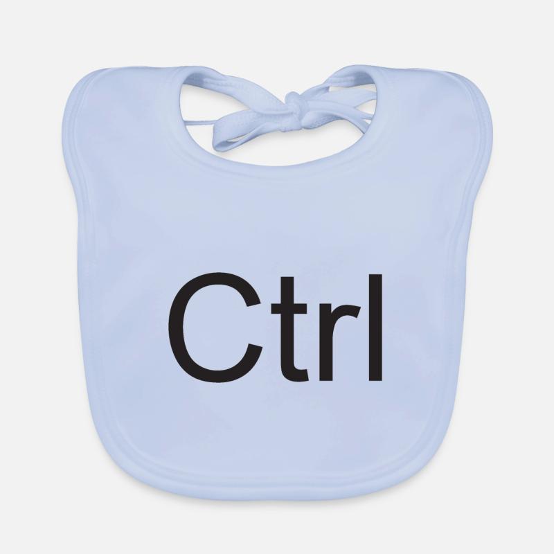 Alt Ctrl Del keyboard shortcut Organic Baby Bibs