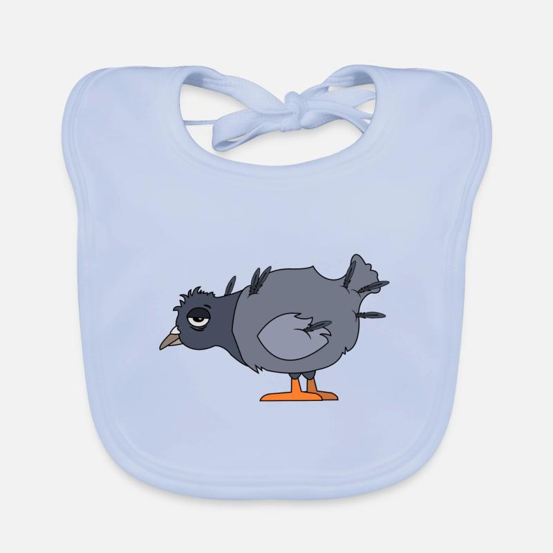 Müde Taube Baby Bio-Lätzchen