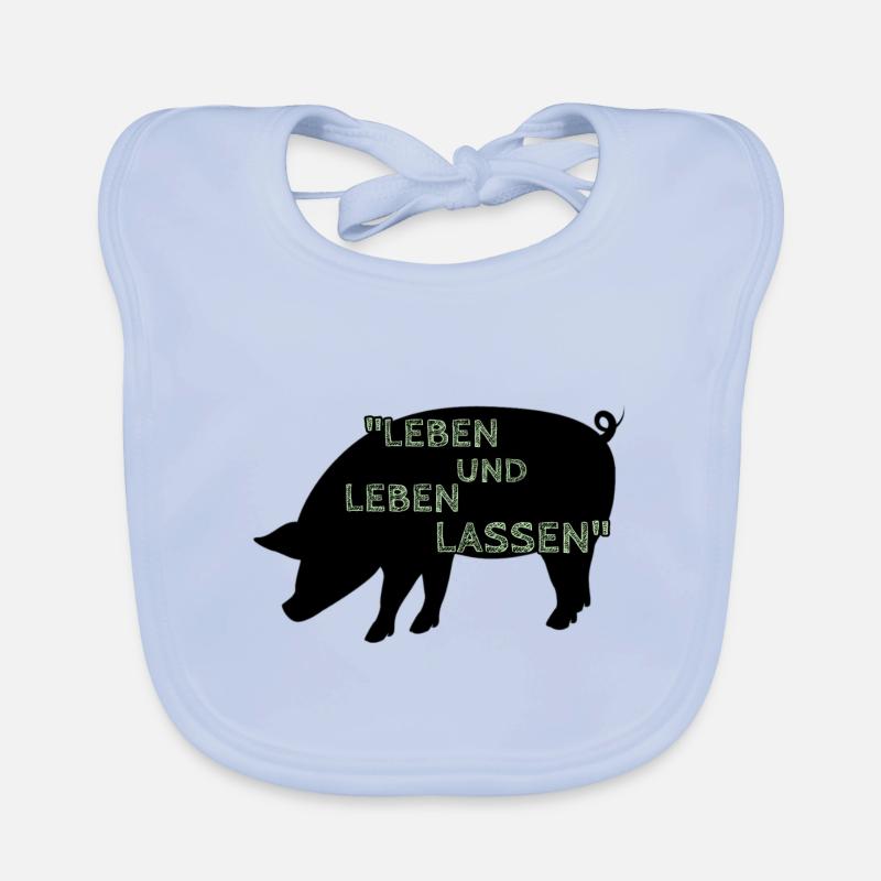 Leben und Leben lassen Baby Bio-Lätzchen