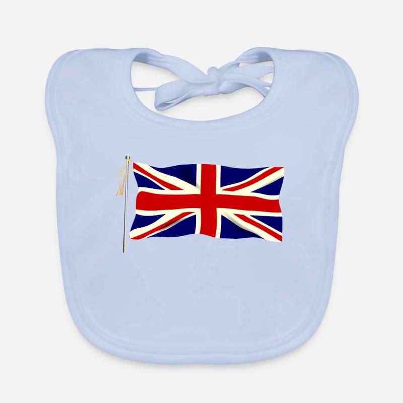 Agitant le drapeau Union Jack Bavoir bio Bébé