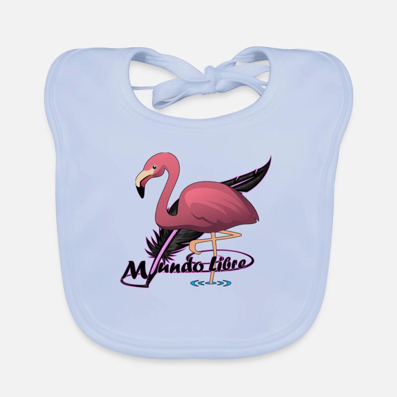 Flamenco bird Organic Baby Bibs