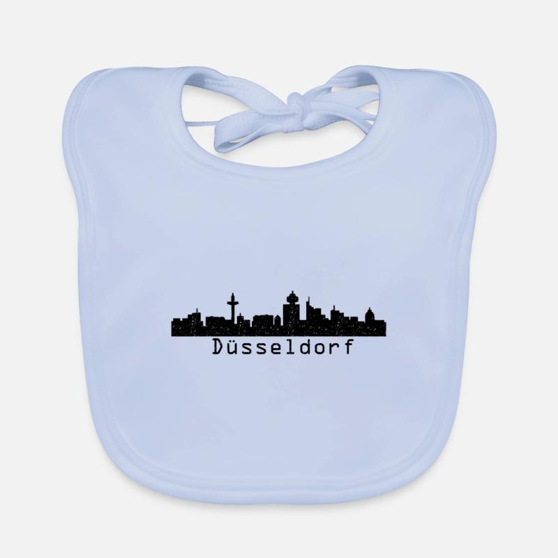 Dusseldorf Germany city cadeau cadeau Bavoir bio Bébé