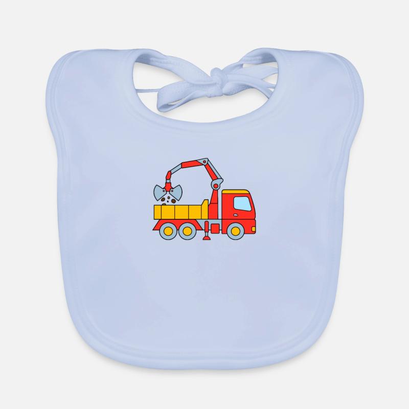 Chantier de construction de camions pour enfants Bavoir bio Bébé
