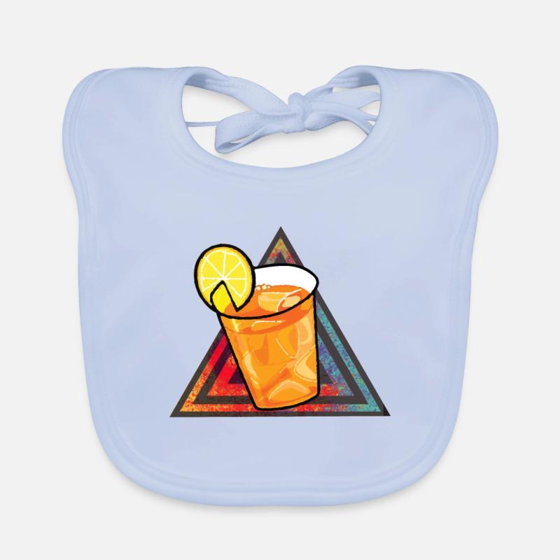 Triangle rétro de thé au citron Bavoir bio Bébé