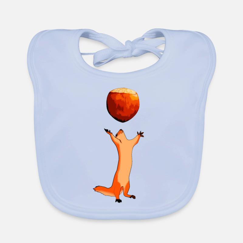 Eichhörnchen jongliert mit Haselnuss Geschenk Baby Bio-Lätzchen