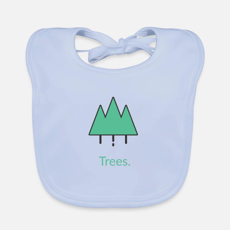 Trees tree trees Organic Baby Bibs