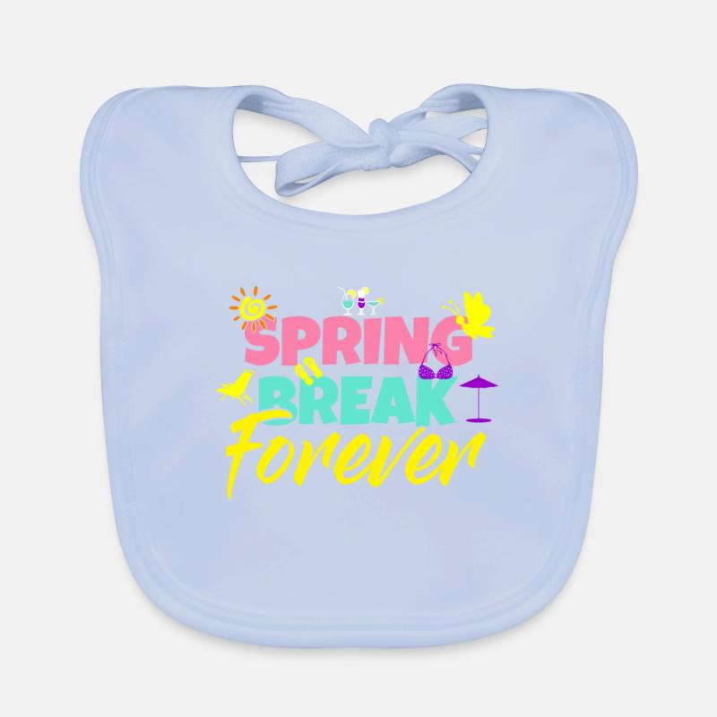 Springbreak - Lentefeest - Strandfeest Bio-slabbetje voor baby's
