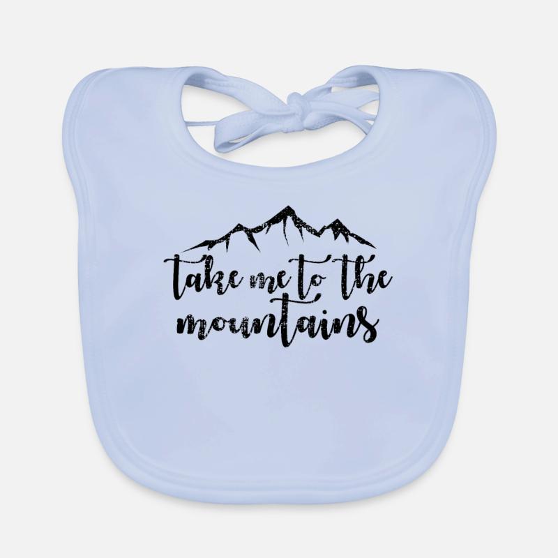 mountains Organic Baby Bibs