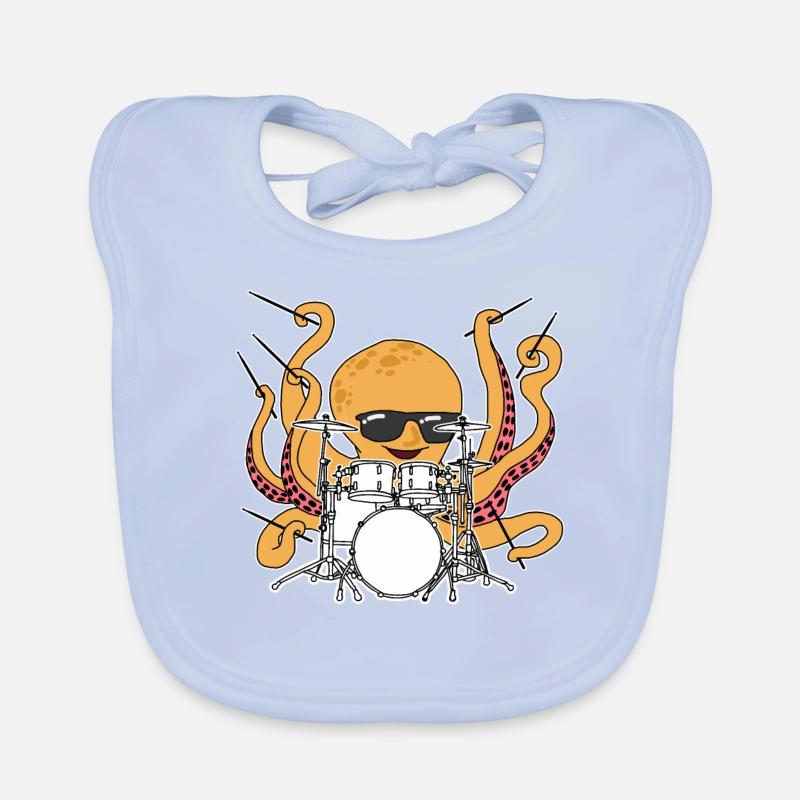 Drummer Drumsticks Drumsticks Organic Baby Bibs