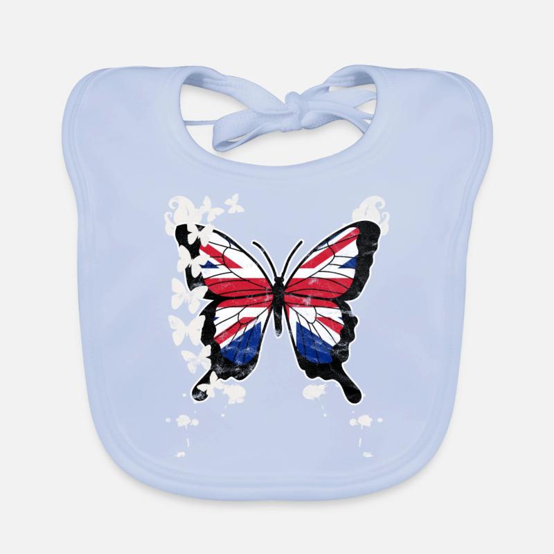 Union Jack Papillon Bavoir bio Bébé