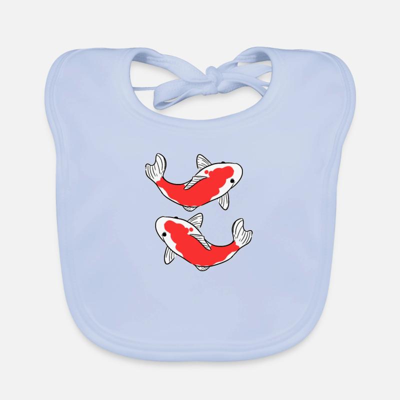 Koi fish Organic Baby Bibs