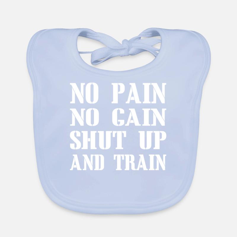 Pas de douleur sans gain Bavoir bio Bébé