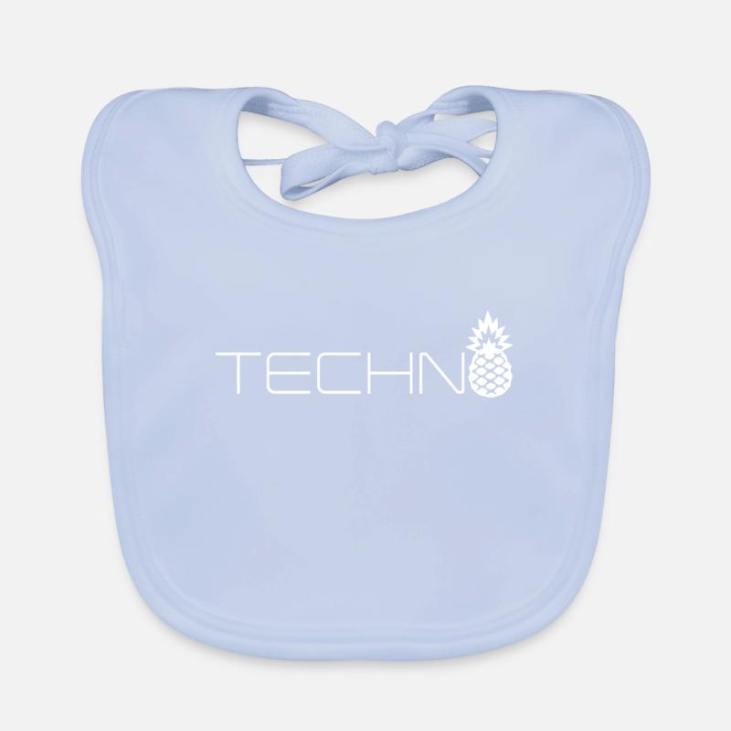 Pineapple Techno This Das Organic Baby Bibs
