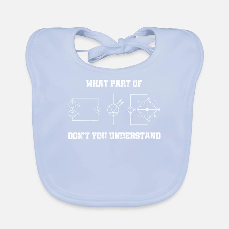 Electrical Engineer Funny Shirt Organic Baby Bibs