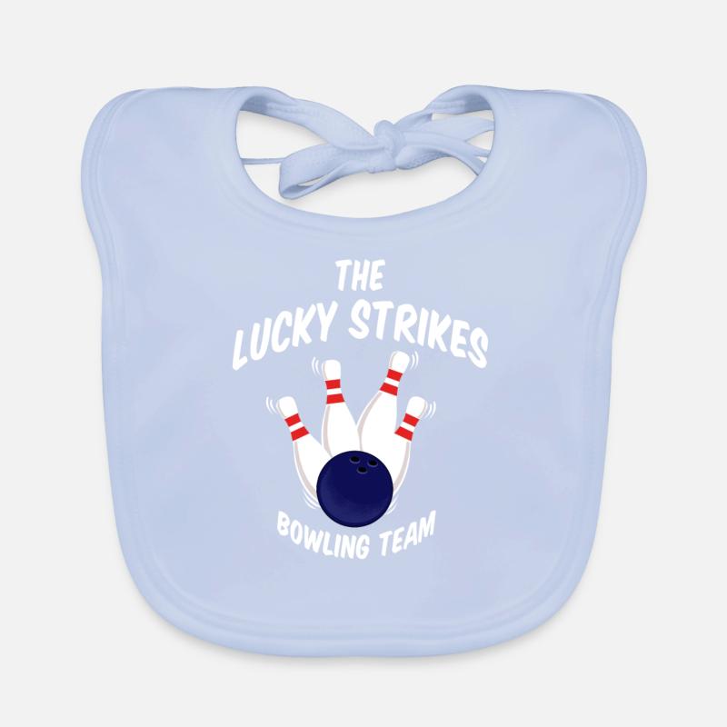 The Lucky Strikes Bowling-Team Baby Bio-Lätzchen