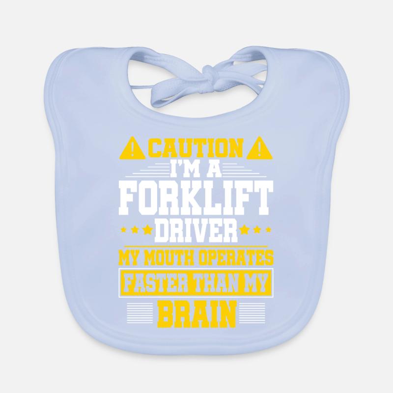Gabelstapler Spruch Baby Bio-Lätzchen