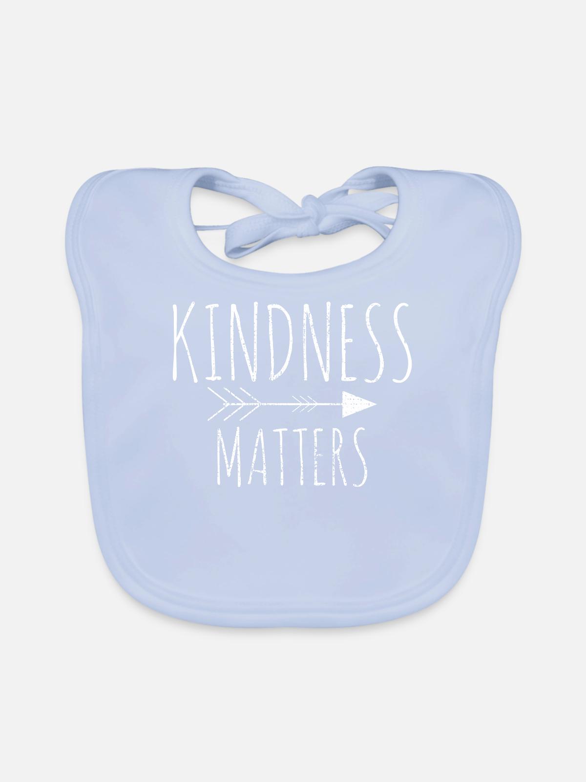 KINDNESS - Baby Bio-Lätzchen - sky Blue - Vorne