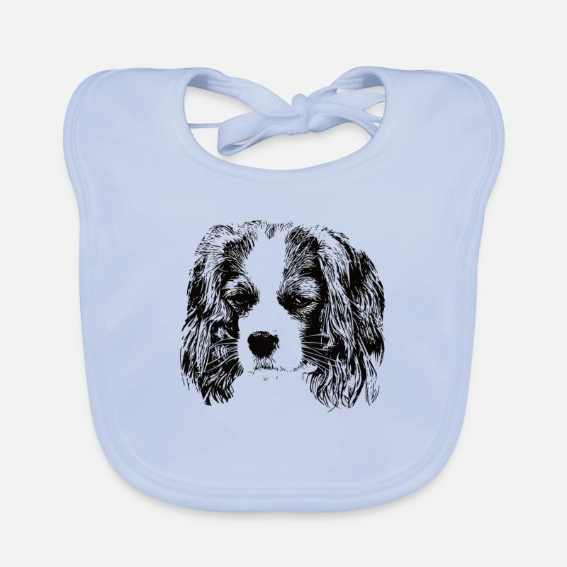 cavalier roi Charles Spaniel Bavoir bio Bébé