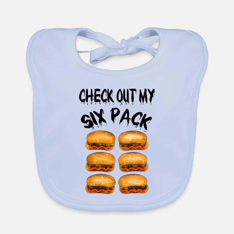 Check Out my Six Pack- Essen Baby Bio-Lätzchen