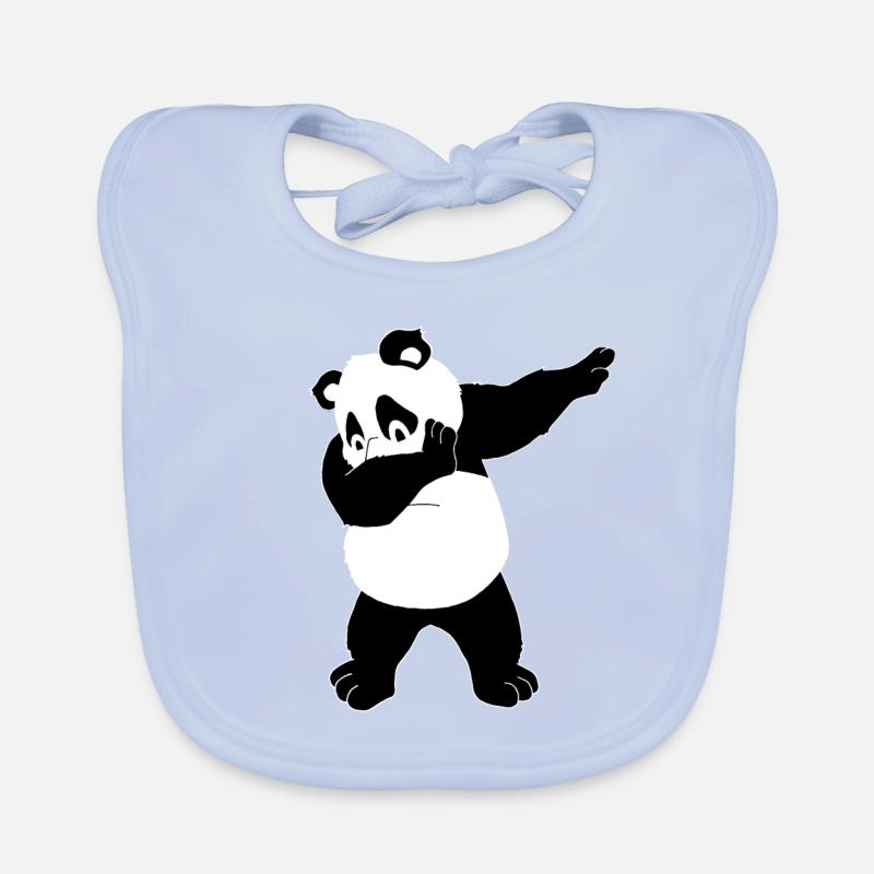 Dabbing Panda Bär Baby Bio-Lätzchen