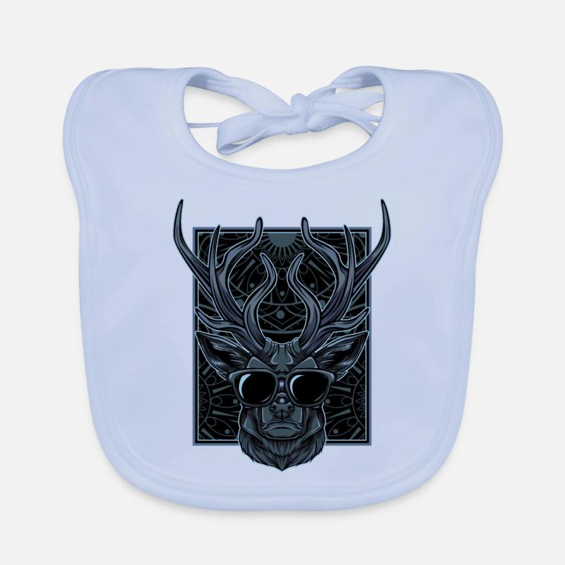 Deer antlers Organic Baby Bibs