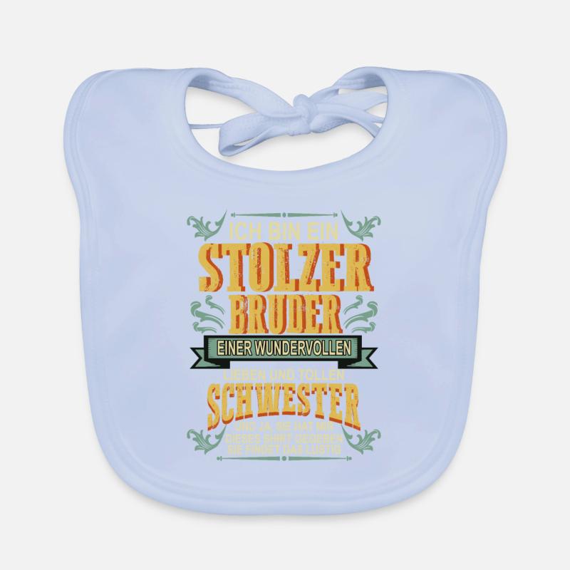 stolzer bruder Baby Bio-Lätzchen