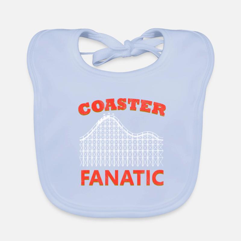Rollercoaster Fanatic Parc d'attractions Roller Coaster Bavoir bio Bébé