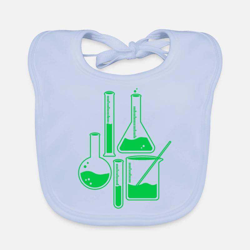 Chemistry flask science gift idea Organic Baby Bibs