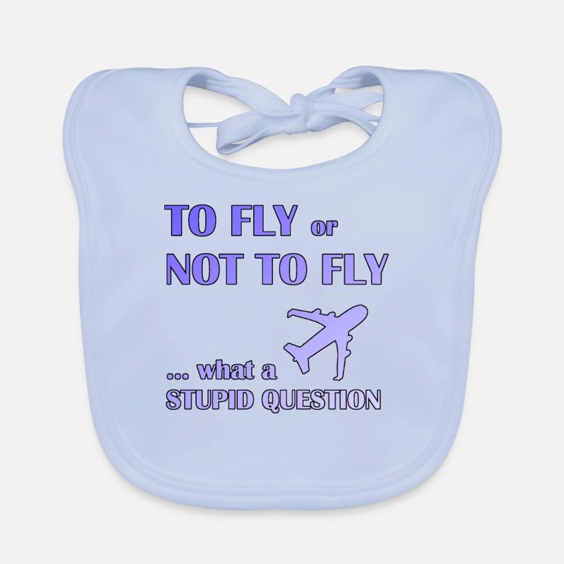To fly or not fly pilot Organic Baby Bibs