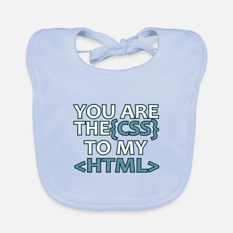 Webentwickler CSS HTML Informatik Lustig Geschenk Baby Bio-Lätzchen