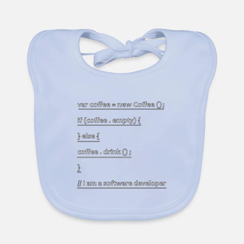 Kaffee Entwickler Informatiker Code Geschenk Baby Bio-Lätzchen
