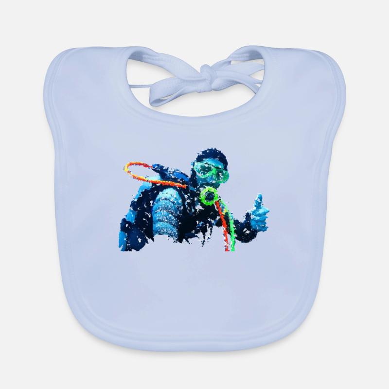 Divers Divers Divers Organic Baby Bibs
