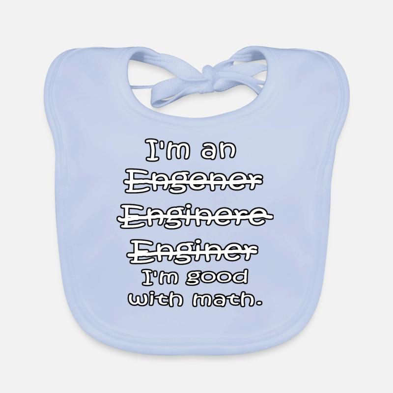 Engineer math Organic Baby Bibs