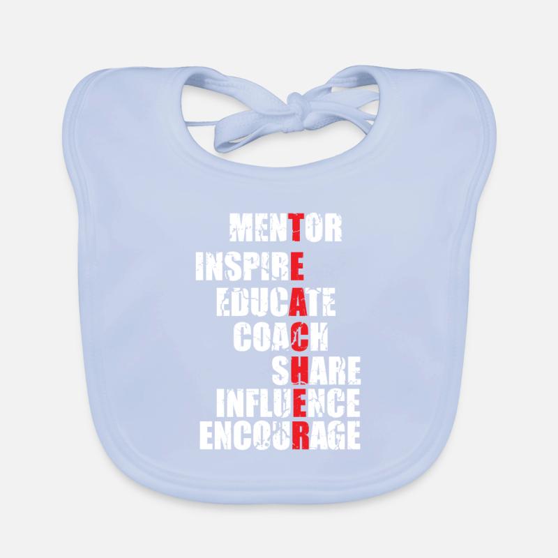 Modèle de rôle de l'enseignant Enseignant Cadeau de l'enseignant Bavoir bio Bébé