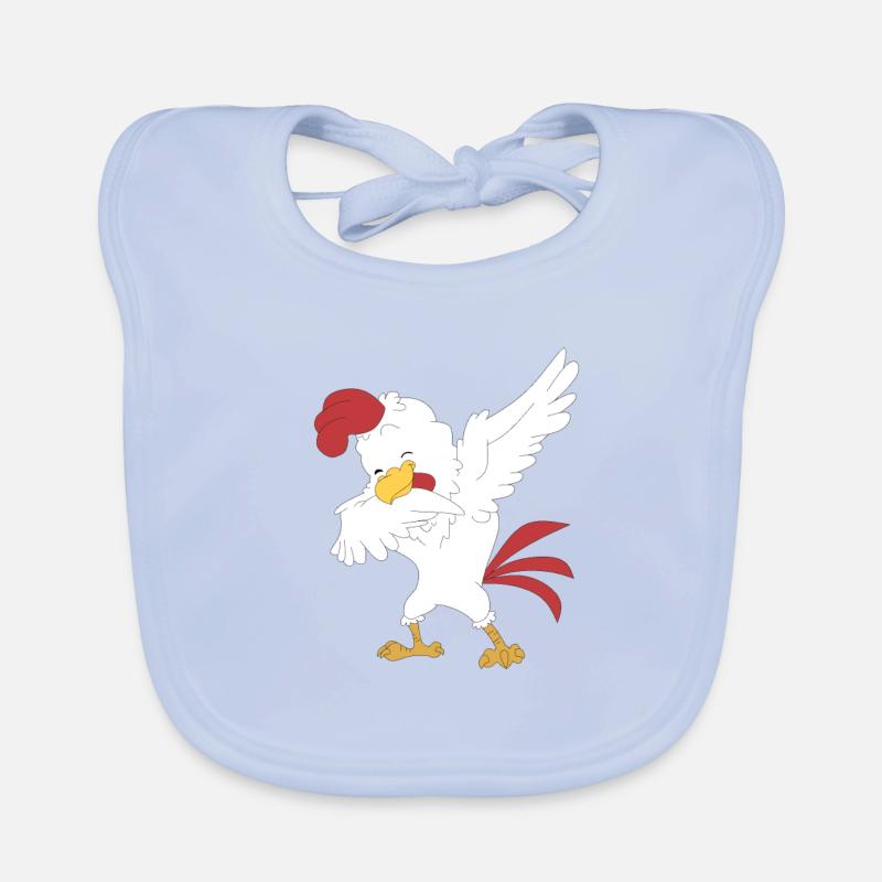 Dabbing poulet fermier fermier Bavoir bio Bébé