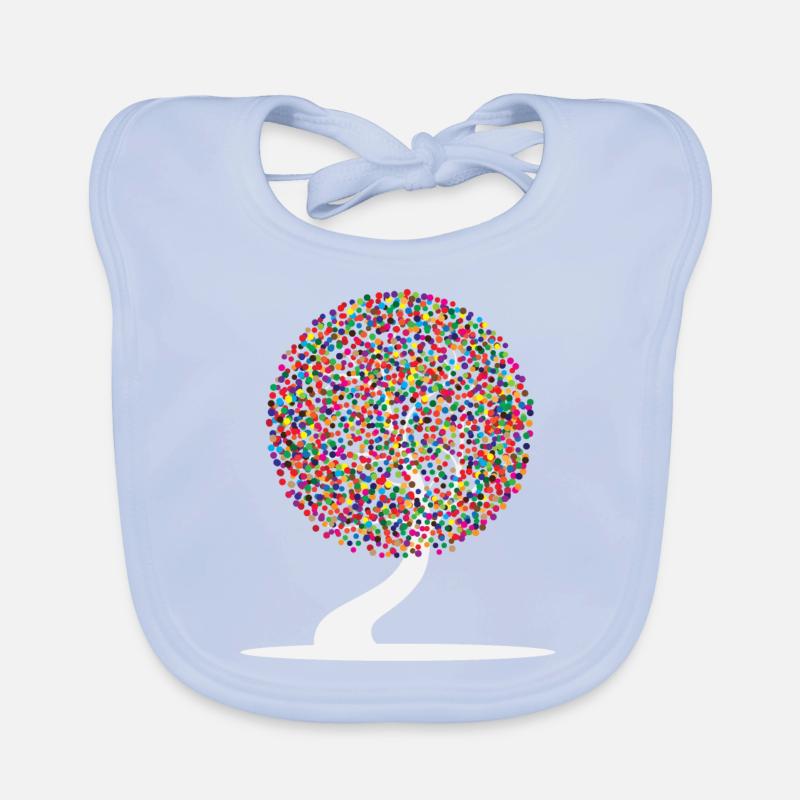 Bunter Baum Baby Bio-Lätzchen