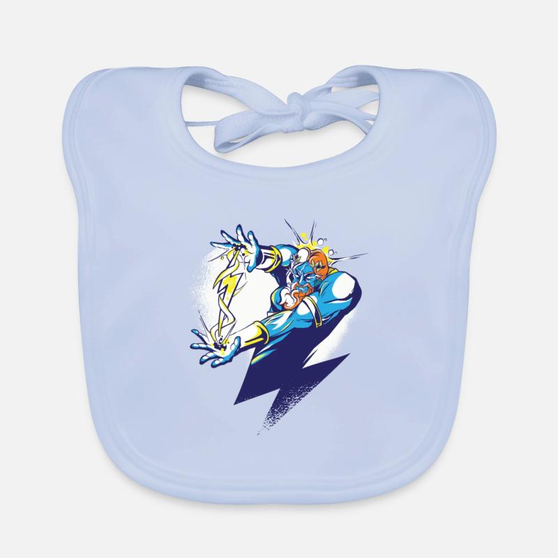 Zeus divinité motif éclair Bavoir bio Bébé