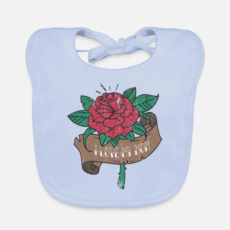 Ich liebe Dich Mutter Mama Baby Bio-Lätzchen