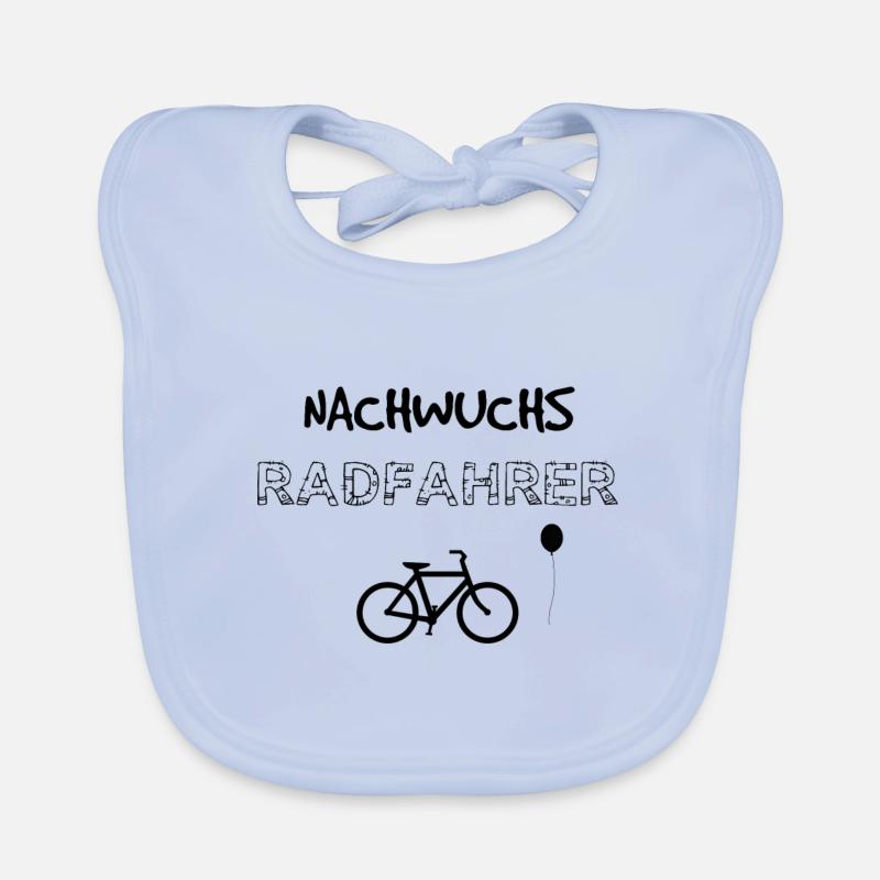 Nachwuchs Radfahrer Geschenkidee Geburt Fahrrad Baby Bio-Lätzchen