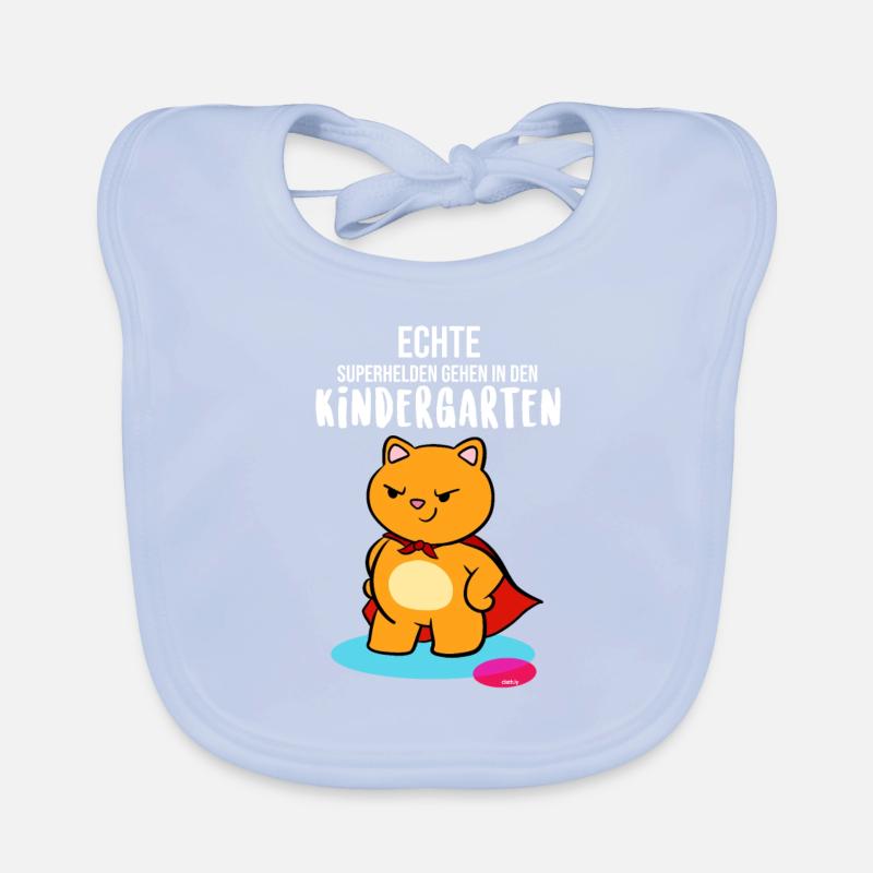 Kindergarten Start Super Held Baby Bio-Lätzchen