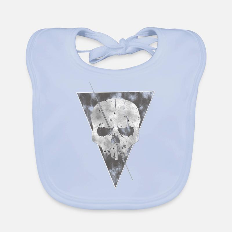 crâne Triangle Bavoir bio Bébé