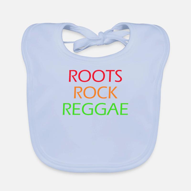 Roots Rock Reggae - Bavoir bio Bébé - bleu ciel
