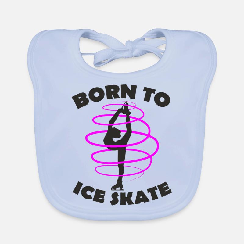 Eiskunstläuferin Baby Bio-Lätzchen