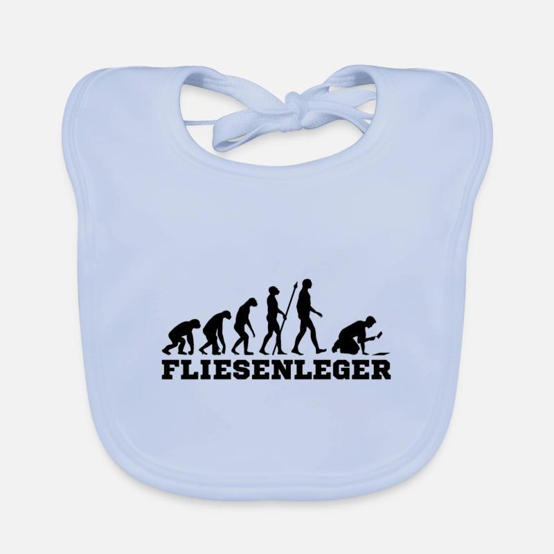 Fliesenleger Evolution Baby Bio-Lätzchen
