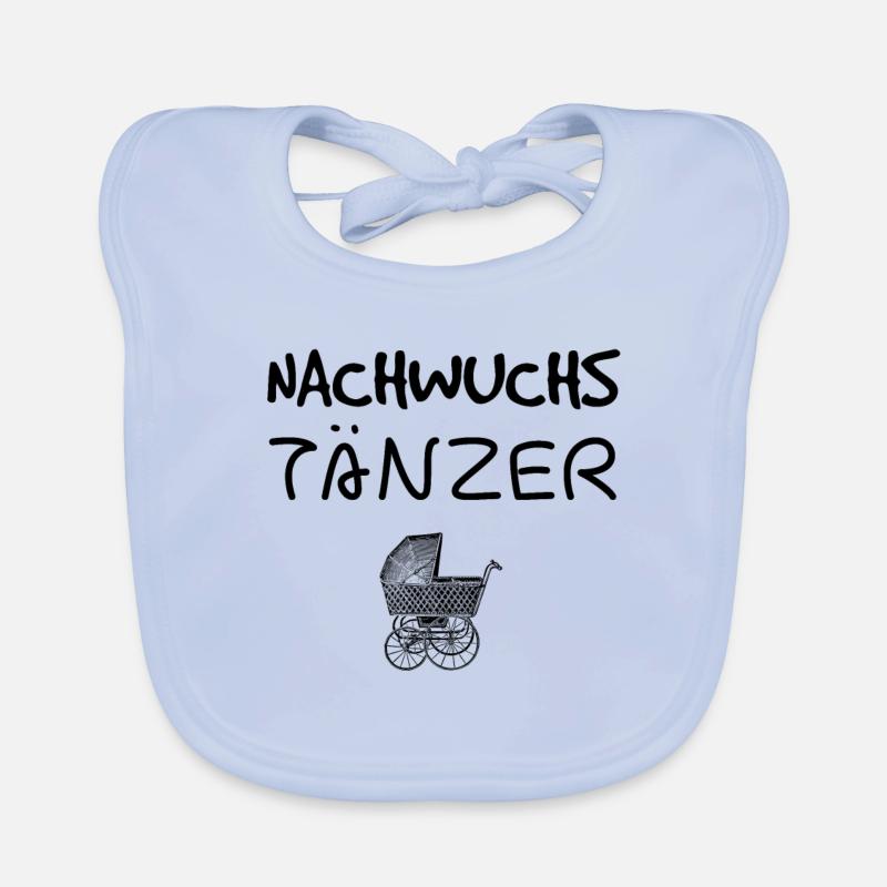 Nachwuchs Tänzer - Geschenkidee Geburt Baby Kind - Baby Bio-Lätzchen - sky Blue