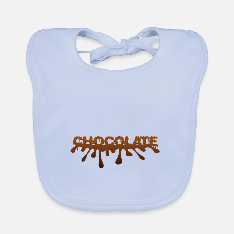 chocolat - chocolat Bavoir bio Bébé